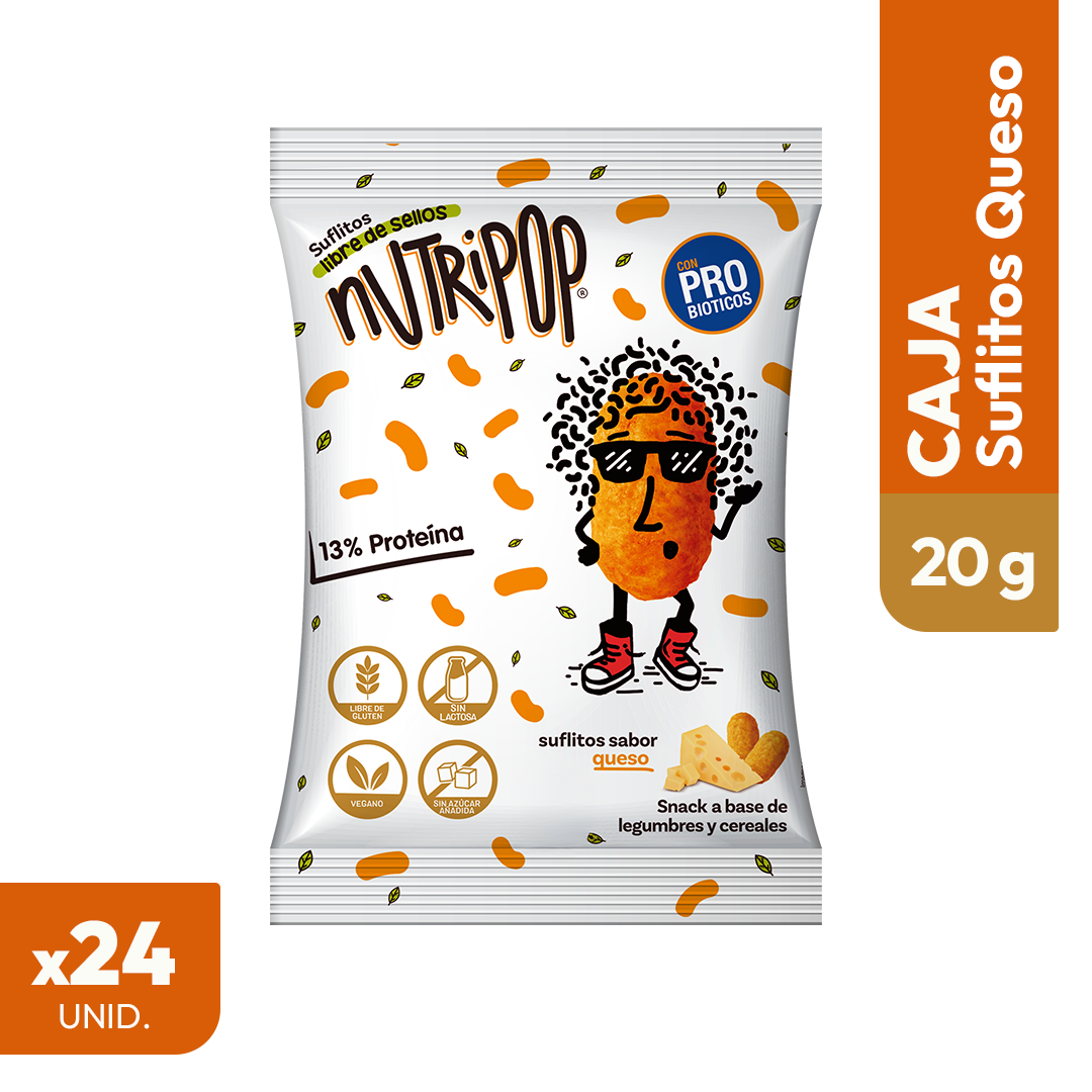 Suflitos Sabor Queso 20 grs (24 unidades)