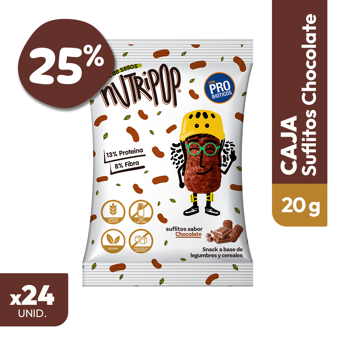 Suflitos Chocolate 20grs (24 unidades)