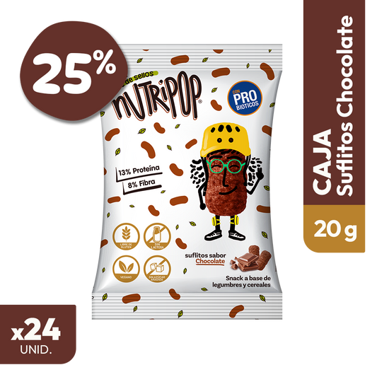 Suflitos Chocolate 20grs (24 unidades)