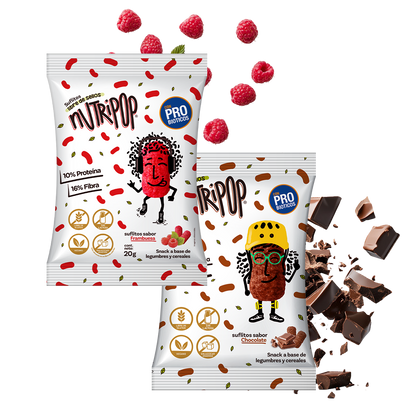 Pack Suflitos Sabor Chocolate y Frambuesa 20grs (48 unidades)