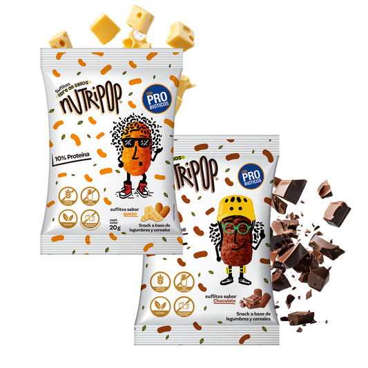 Pack Suflitos Sabor Queso y Chocolate 20grs (48 unidades)