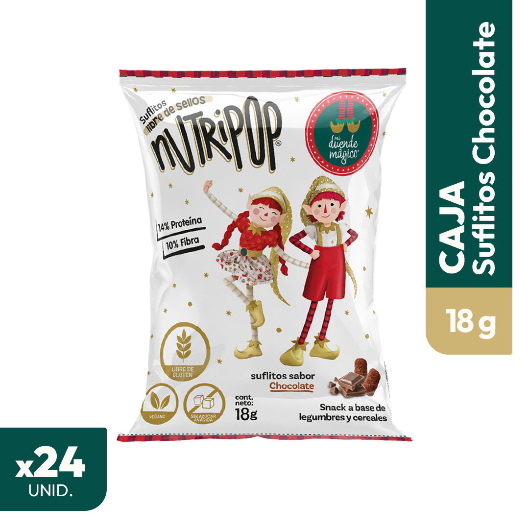 Suflitos Sabor Chocolate Duende Mágico 20grs (24 unidades)