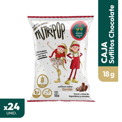 Suflitos Sabor Chocolate Duende Mágico 20grs (24 unidades)