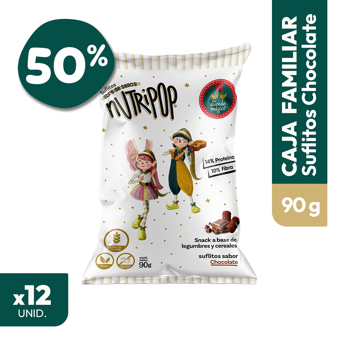 Suflitos Familiar Sabor Chocolate Duende Mágico (20 unidades)