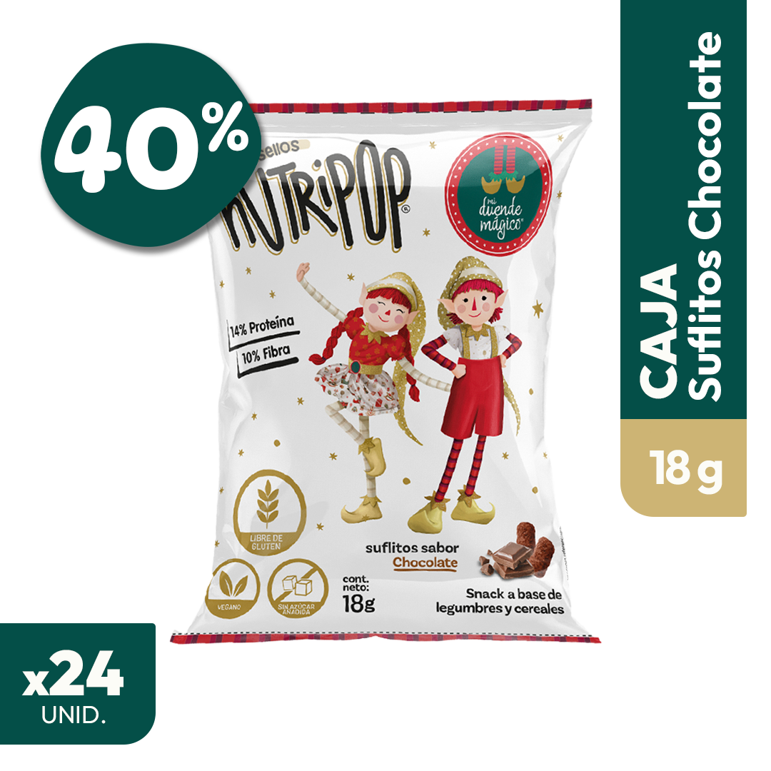 Suflitos Sabor Chocolate Duende Mágico 20grs (24 unidades)
