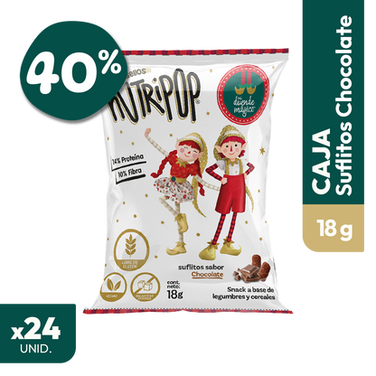 Suflitos Sabor Chocolate Duende Mágico 20grs (24 unidades)