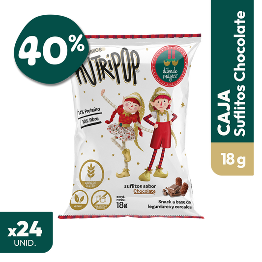 Suflitos Sabor Chocolate Duende Mágico 20grs (24 unidades)