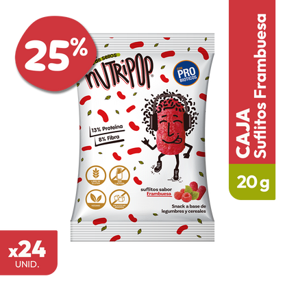 Suflitos Sabor Frambuesa 20grs (24 unidades)