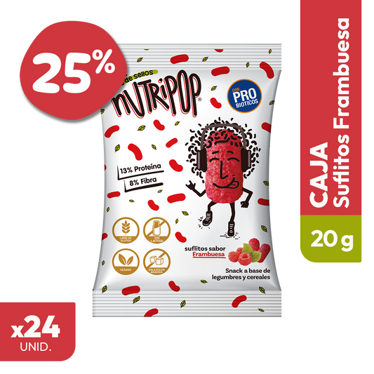 Suflitos Sabor Frambuesa 20grs (24 unidades)