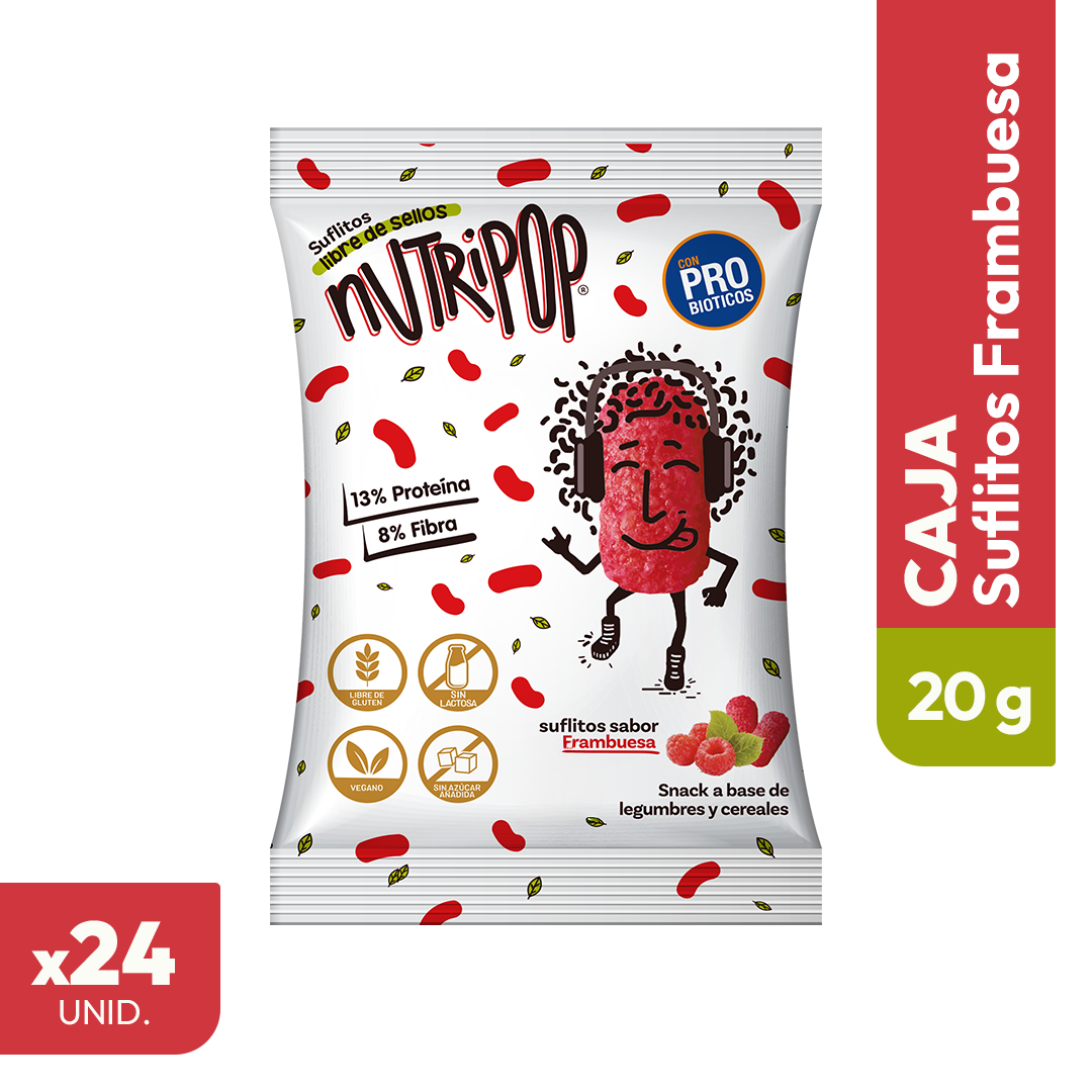 Suflitos Sabor Frambuesa 20grs (24 unidades)