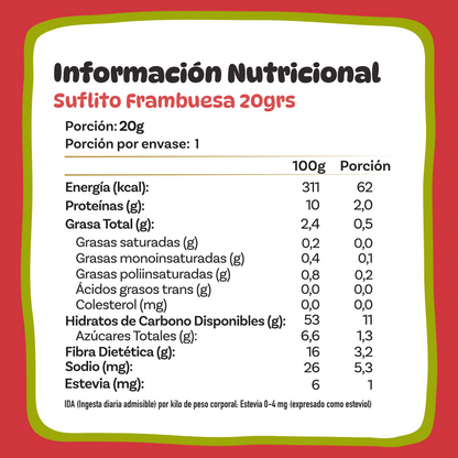 Suflitos Sabor Frambuesa 20grs (24 unidades)