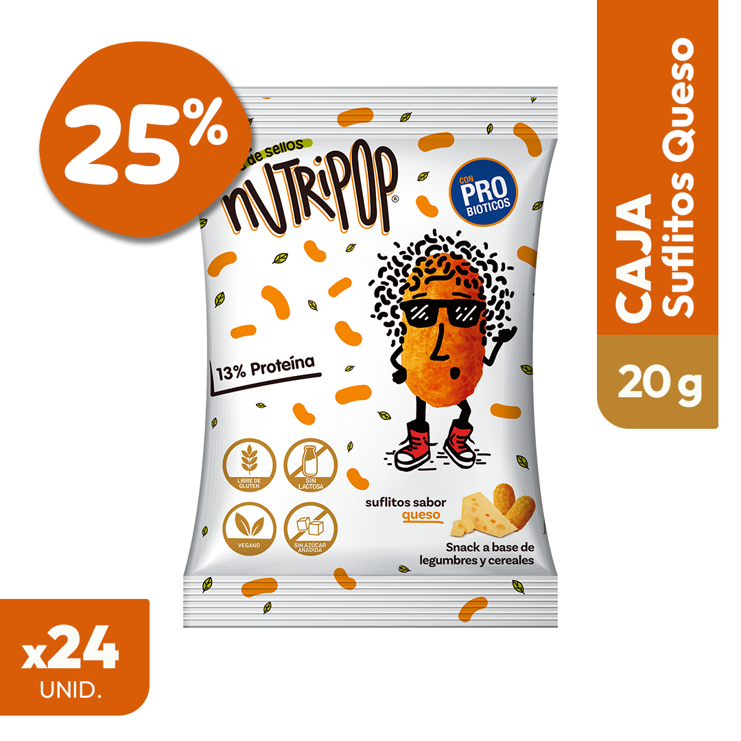 Suflitos Sabor Queso 20 grs (24 unidades)