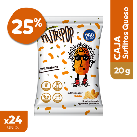 Suflitos Sabor Queso 20 grs (24 unidades)