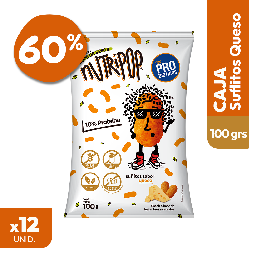 Suflitos Sabor Queso 100 grs (12 unidades)