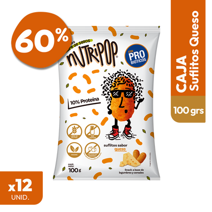 Suflitos Sabor Queso 100 grs (12 unidades)