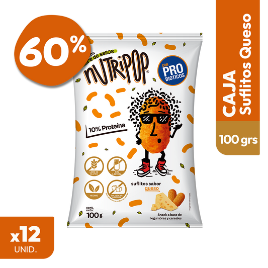Suflitos Sabor Queso 100 grs (12 unidades)