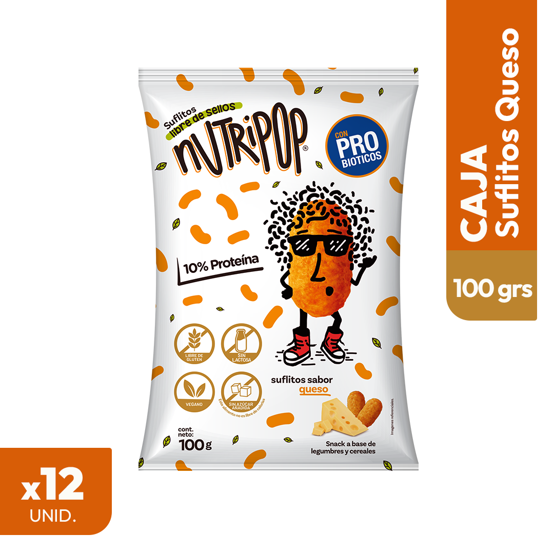 Suflitos Sabor Queso 100 grs (12 unidades)